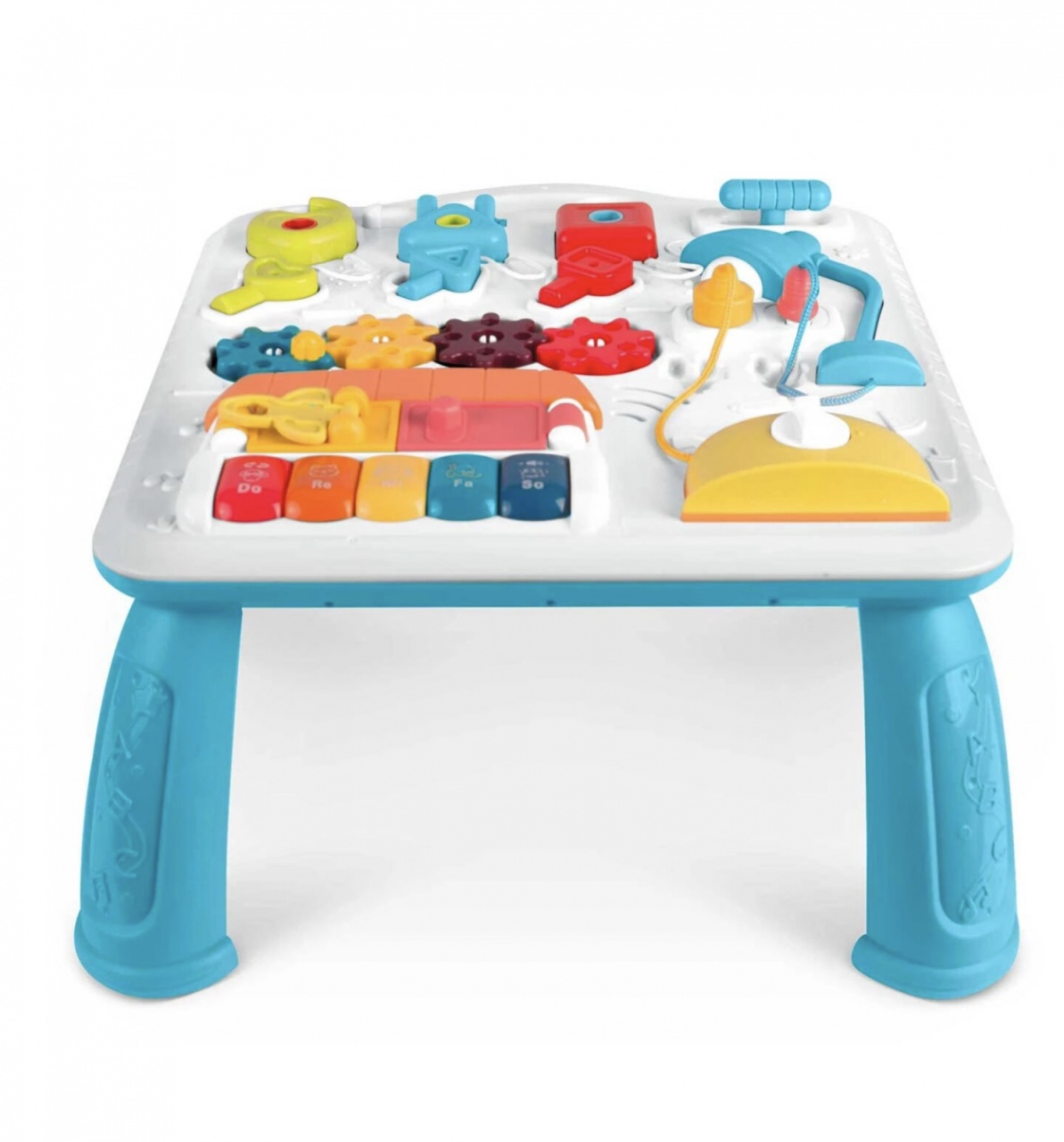 Masuta interactiva bebelusi 10 in 1, Busy Board cu lumini si sunete si panou detasabil - 3 | YEO