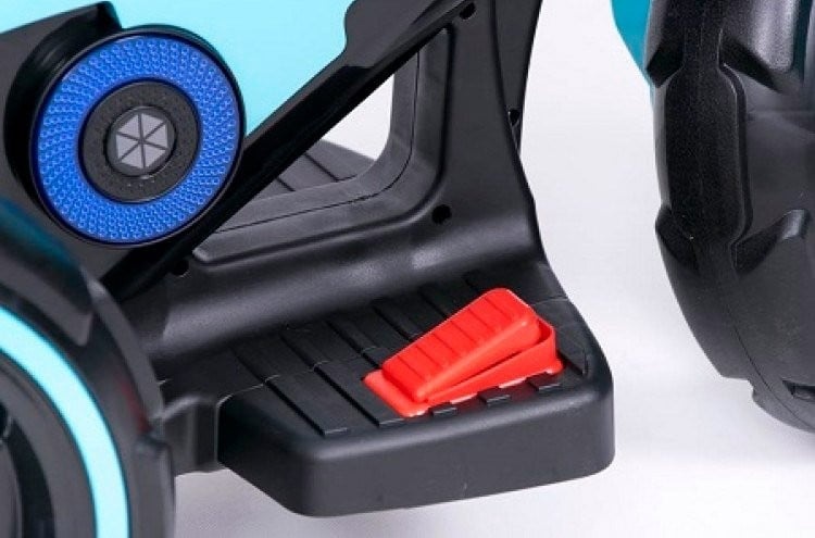 Motocicleta eléctrica pentru copii, doua motoare, acumulator 12V, cu muzica si lumini, bleu - 3 | YEO