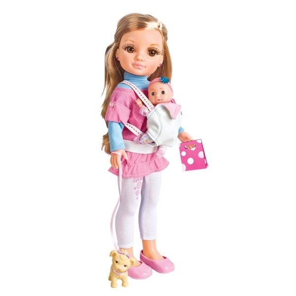 Papusa Fotomodel Maylla este Babysitter, cu bebelus si accesorii - 1 | YEO