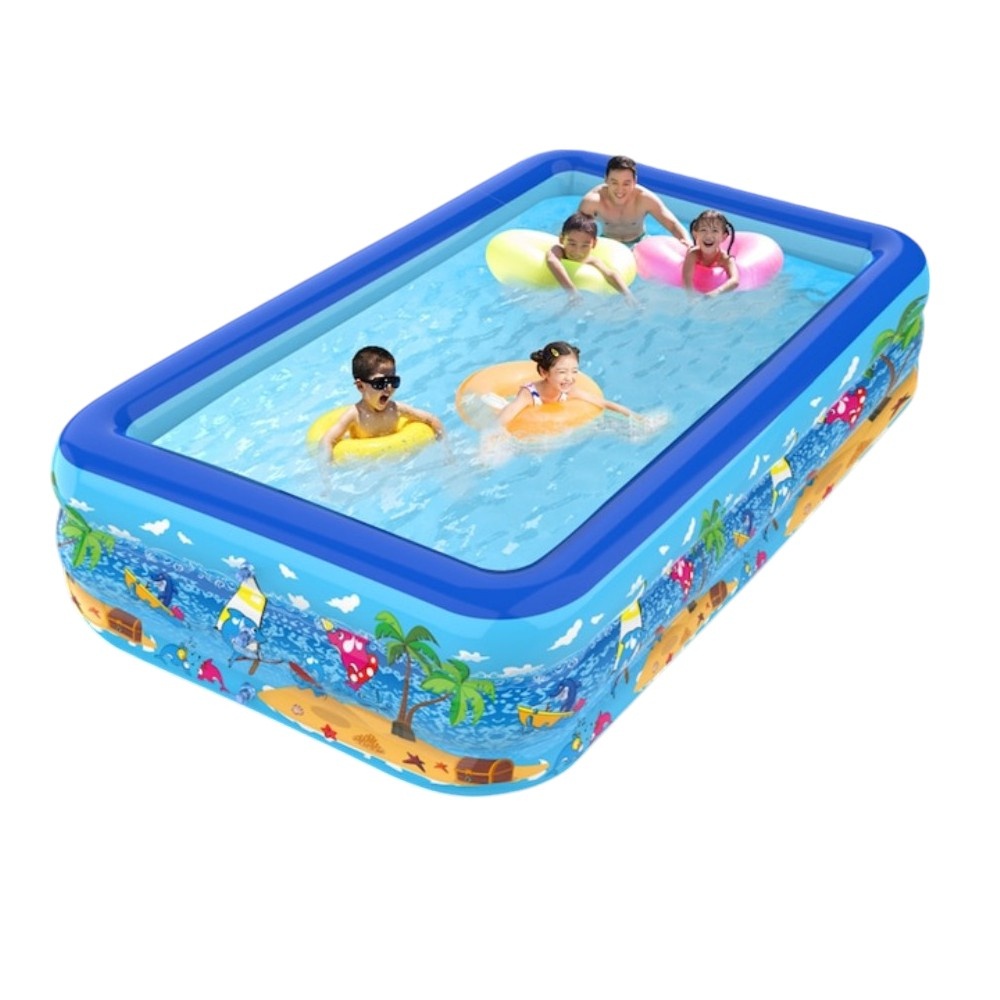 Piscina gonflabila cu podea gonflabila, dreptunghiulara 260 x 165 x 58 cm - 3 | YEO