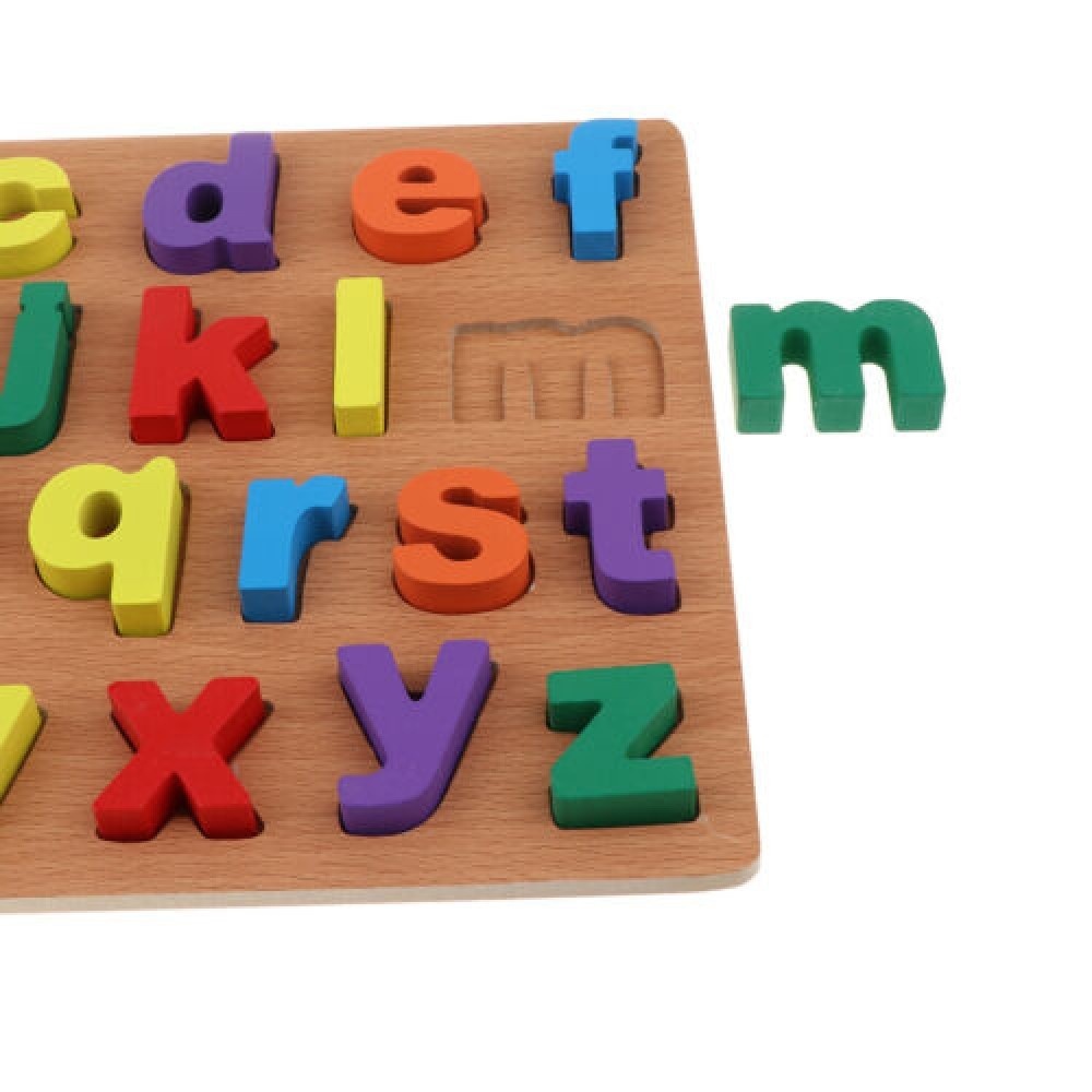 Puzzle Incastru Montessori Cu Litere Mici 3D - 2 | YEO