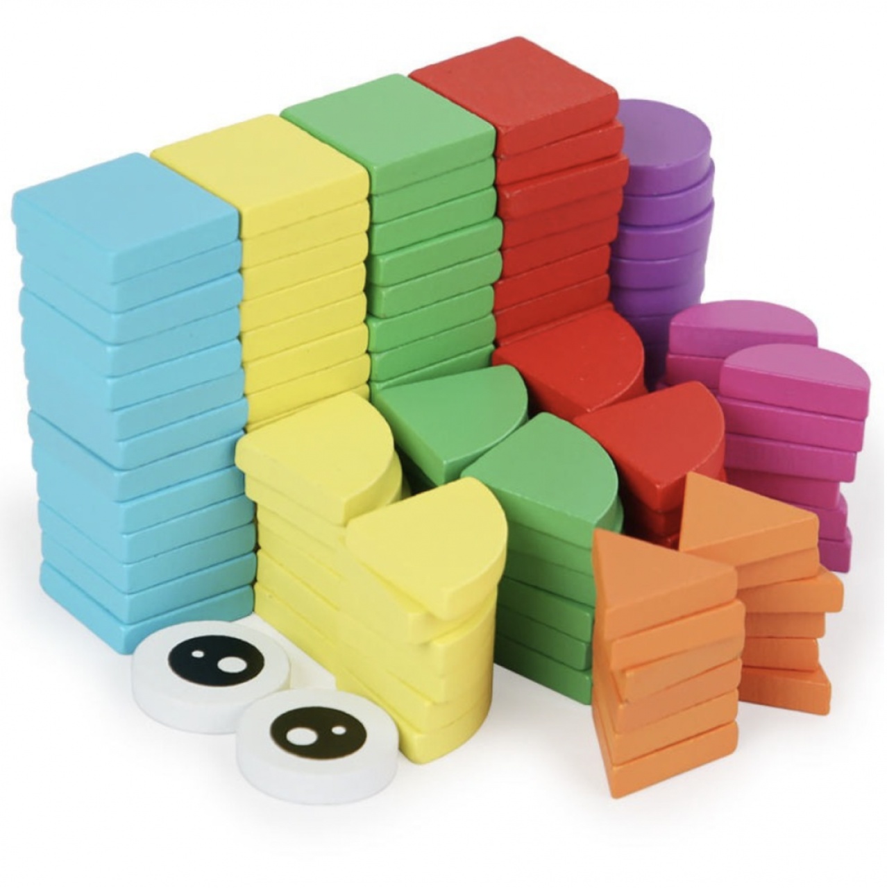 Puzzle mozaic cu piese 3D, cu 4 nivele dificultate, 120 piese, Locomotiva, din lemn - 1 | YEO