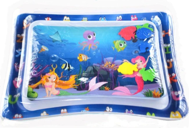 Saltea cu apa pentru bebelusi 70 x 50 cm - sirenele si animalele marine