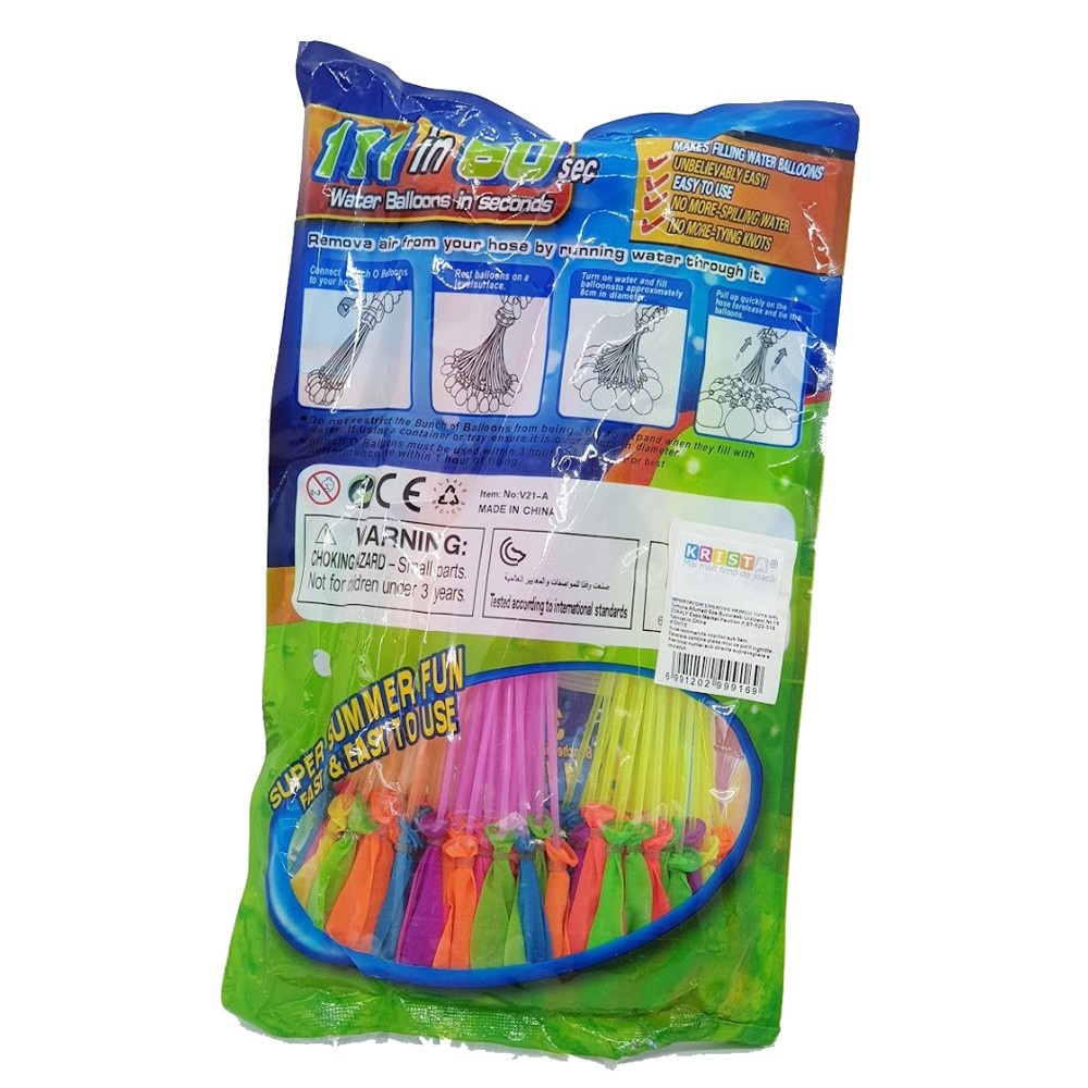 Set 111 Baloane Colorate pentru Apa, cu Sistem de Prindere - 3 | YEO