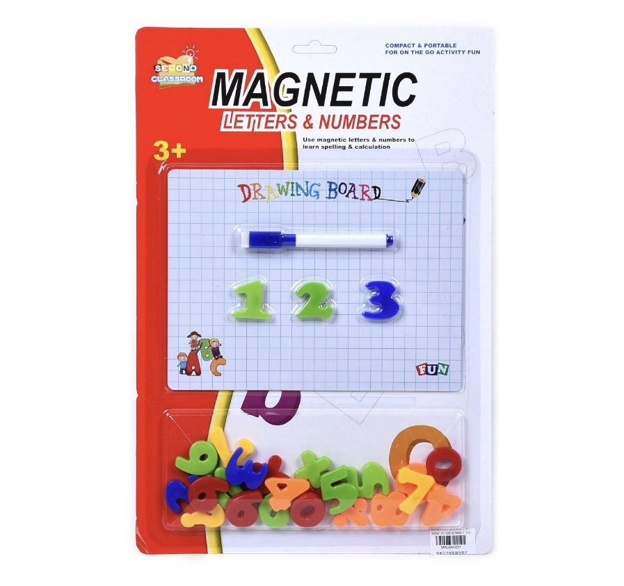 Set 20 cifre si semne matematice, cu tablita magnetica si marker - 2 | YEO