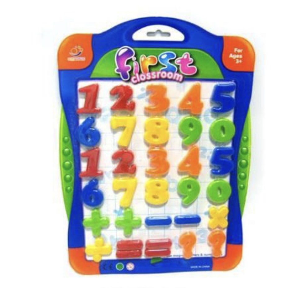 Set 30 cifre si semne matematice magnetice, din plastic, 4 cm - 1 | YEO