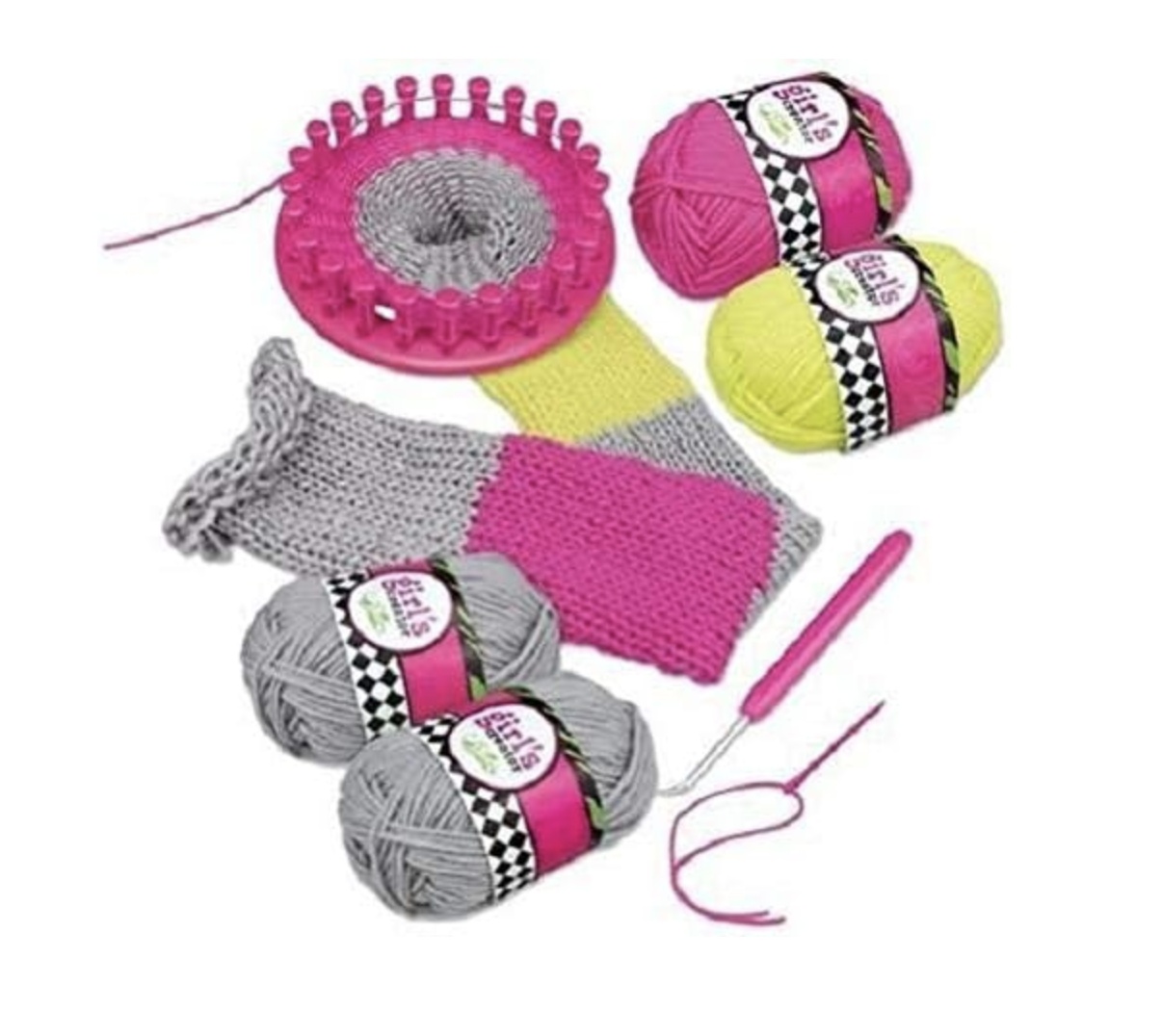 Set creatie de tricotat, cu aparat gherghef circular - 2 | YEO
