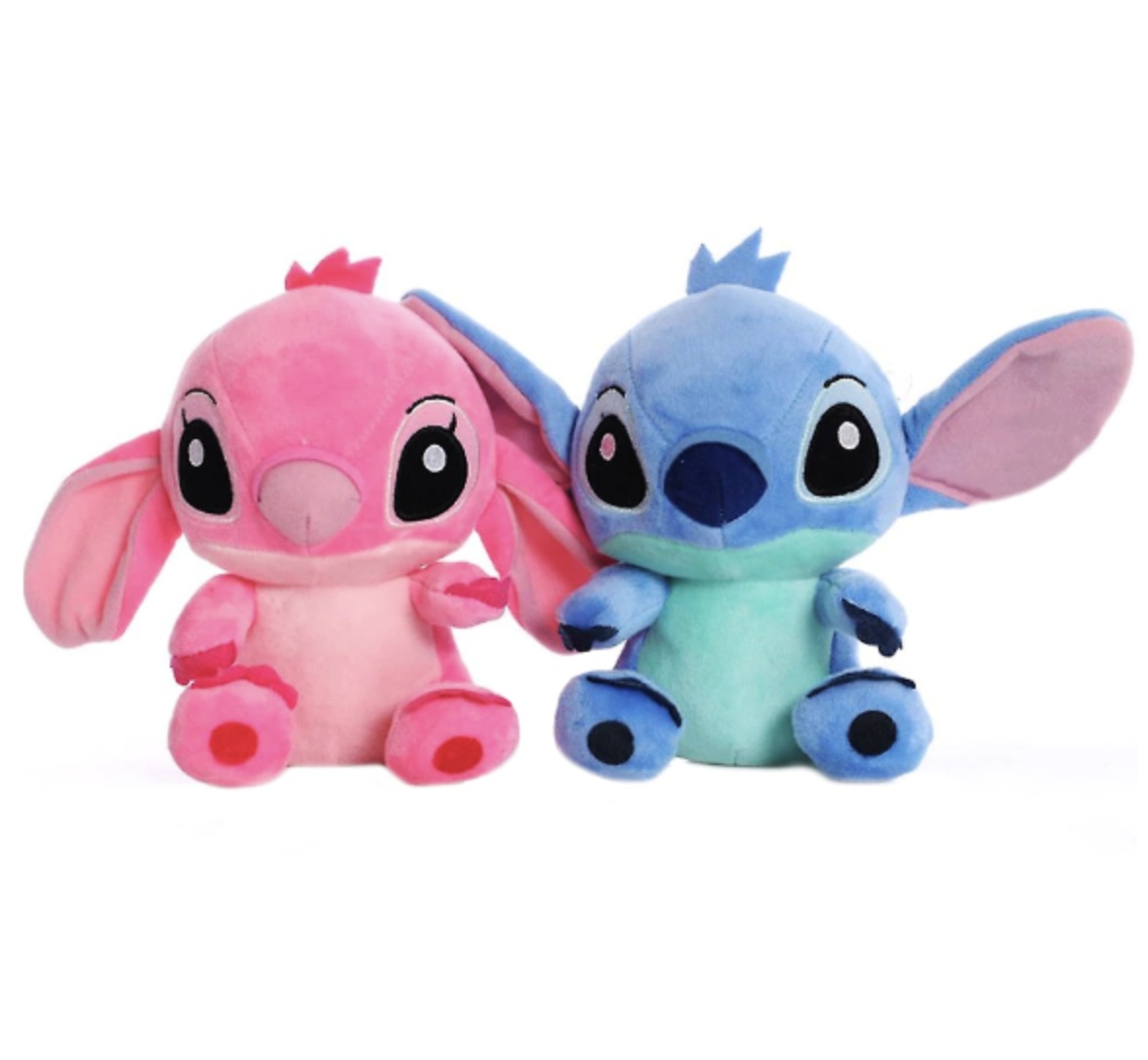 Set doua mascote din plus Stitch si Angel 30 cm - 2 | YEO