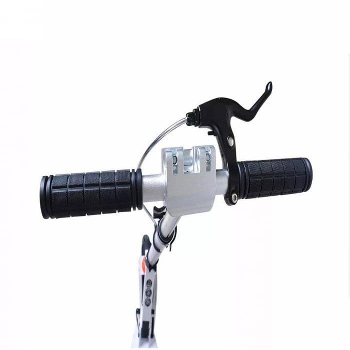 Trotineta mecanica aluminiu, cu suspensii, pentru copii si adulti, greutate maxima 100 kg, TR01 negru - 2 | YEO