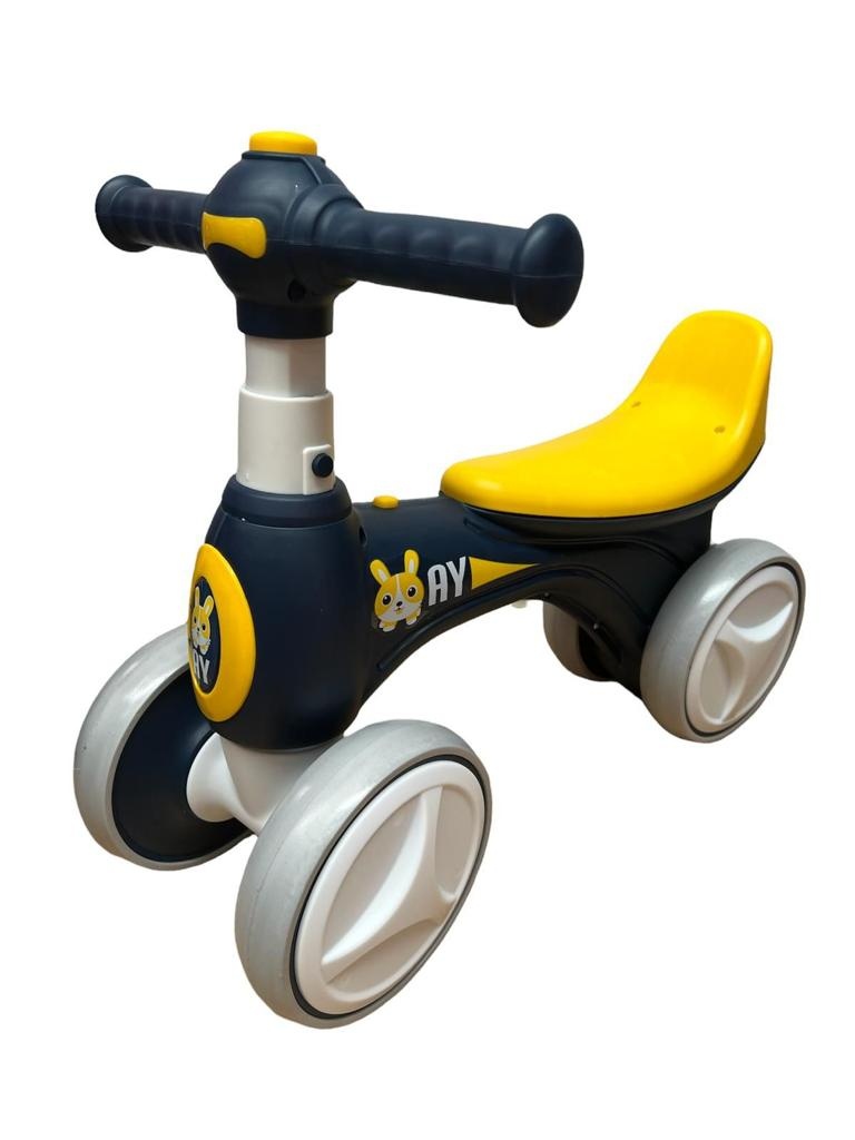 Bicicleta fara pedale pentru copii mici 1-3 ani, cu 4 roti, 211AY bleumarin - 2 | YEO