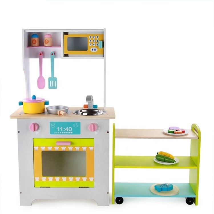 Bucatarie cu etajera pe roti, din lemn, Combination Kitchen - Krista¬Æ - 2 | YEO