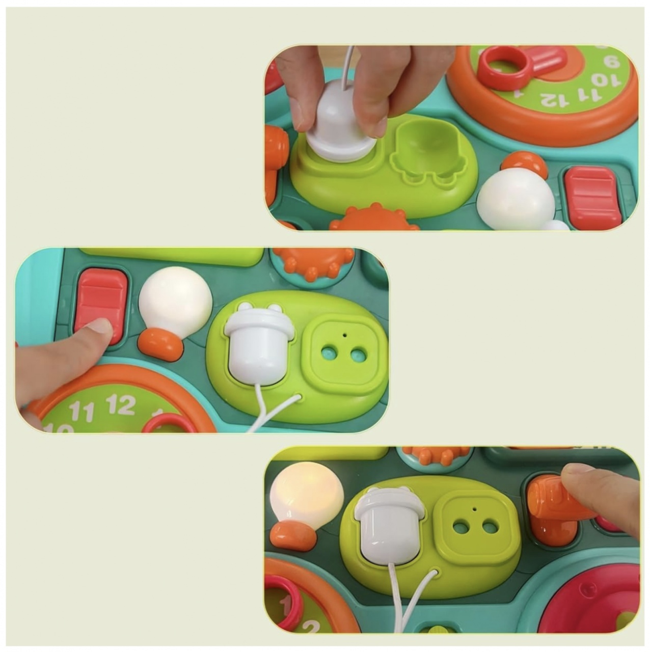 Busy Board cu 12 activitati pentru bebe – Dinozaur - 3 | YEO