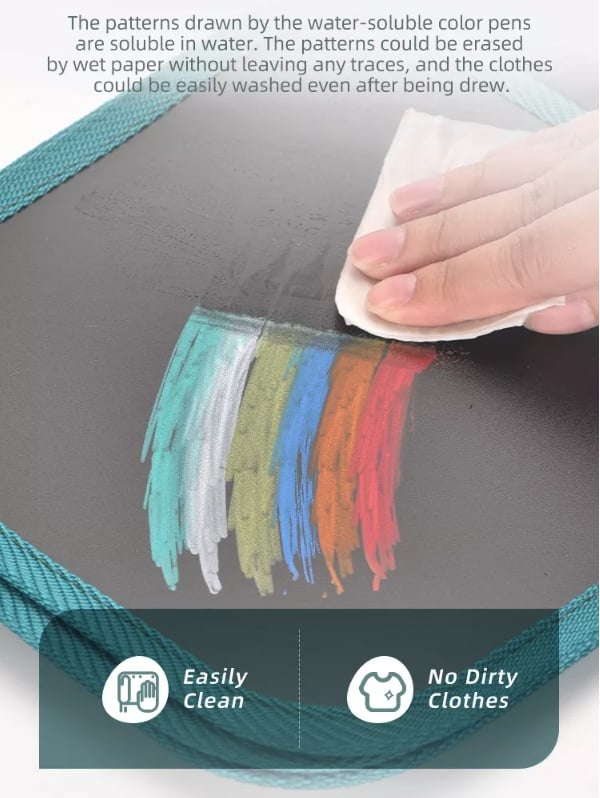 Carte de colorat cu 6 pagini, reutilizabila, cu creta, rezistenta la apa, Happy Home - 2 | YEO