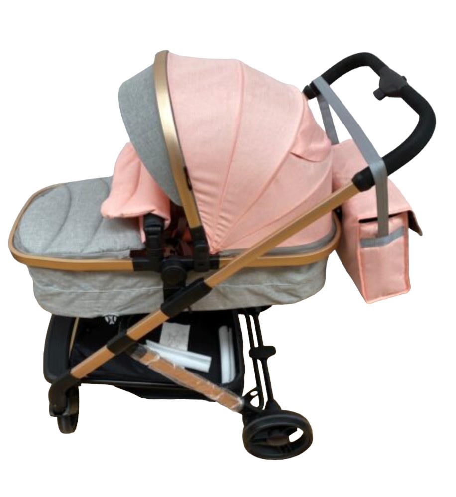 Carucior 2 in 1 transformabil landou-sport, 608 Roz - Gri - 1 | YEO