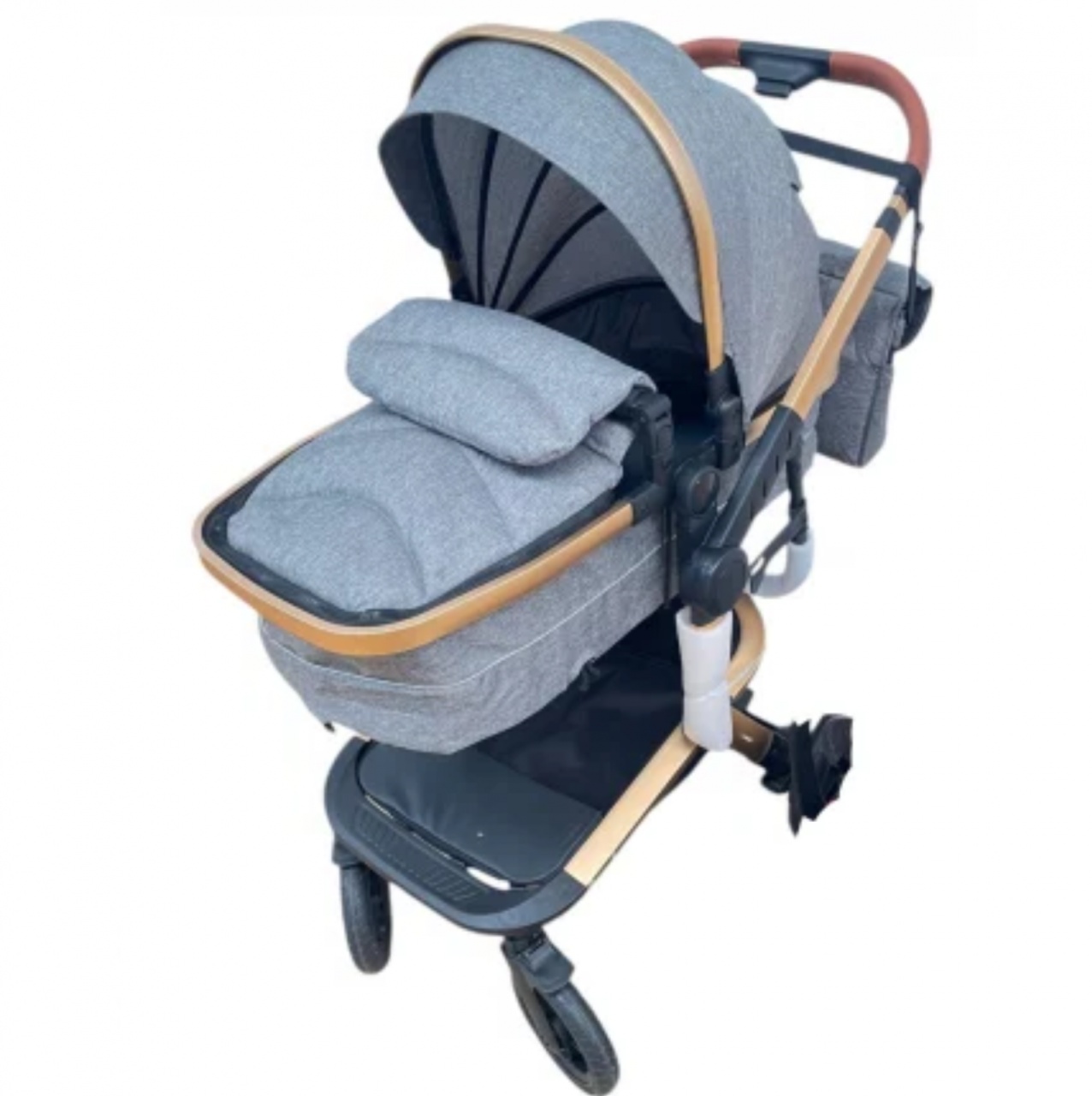 Carucior 2 in 1cu maner reversibil, transformabil landou-sport, 518 Gri - 1 | YEO