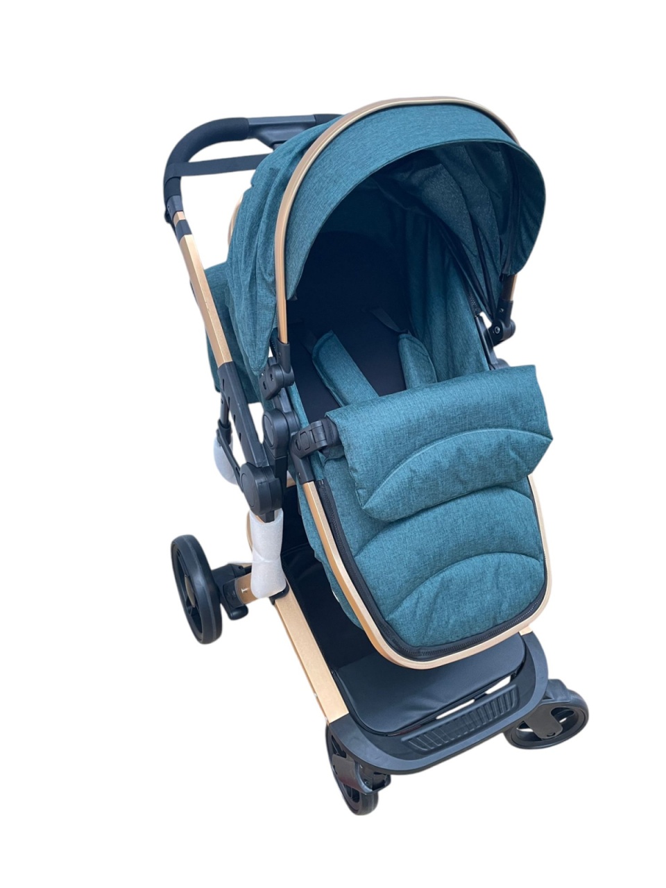 Carucior 2 in 1cu maner reversibil, transformabil landou-sport, 518 Verde - 2 | YEO