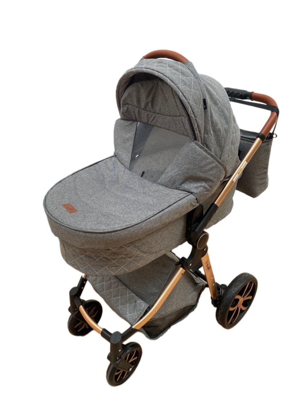 Carucior 3 in 1, 3 piese landou, sport si scoica, T6 - gri - 2 | YEO