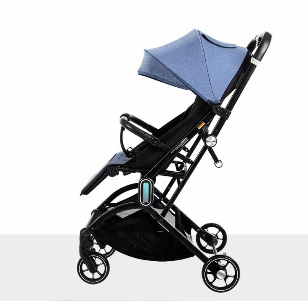 Carucior sport 002L, Albastru, L-Sun, cu pliere rapida, suspensii si pozitie de somn - 2 | YEO