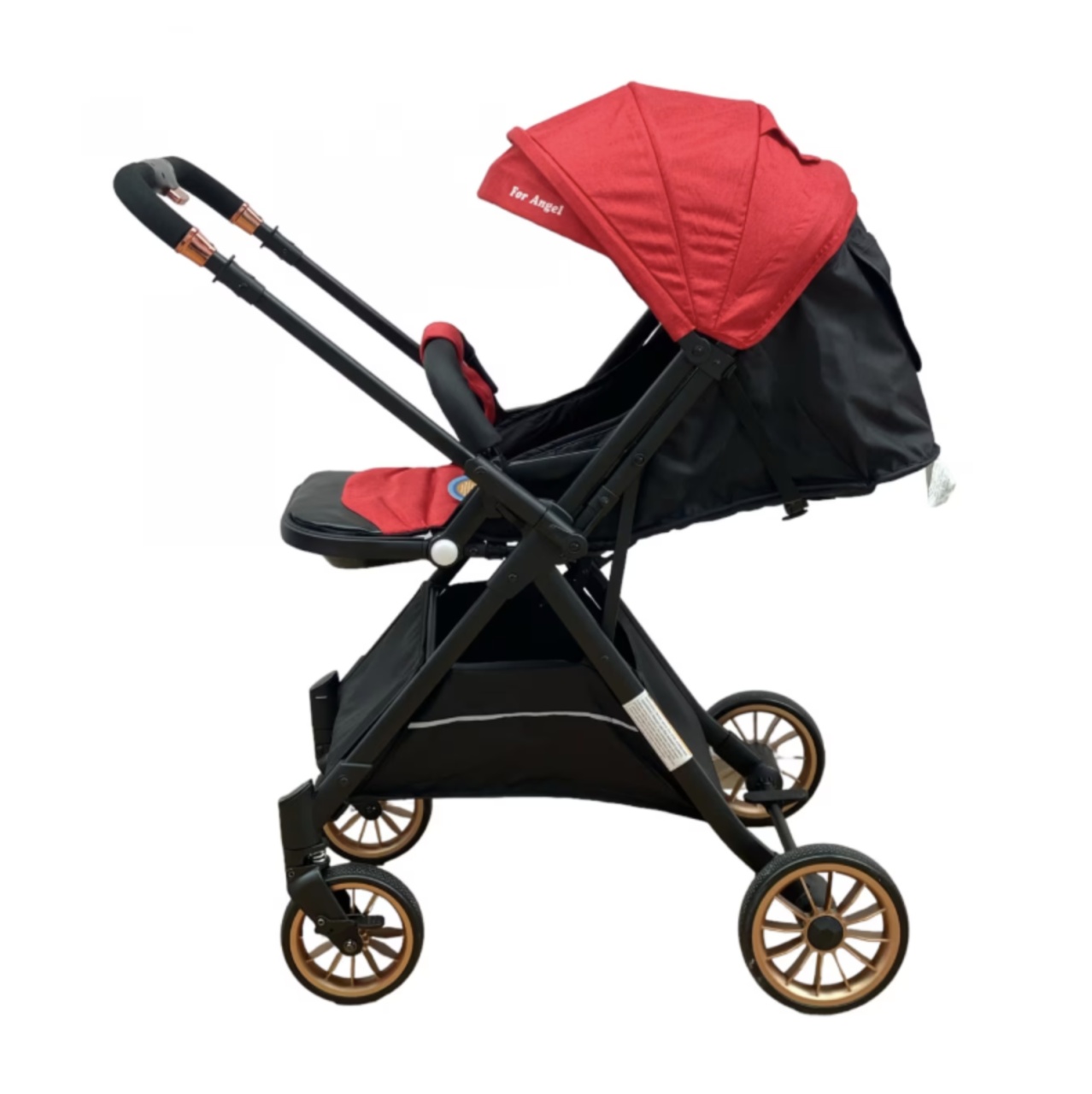 Carucior sport, cu maner reversibil, pliabil si troler, T700 For Angel, Rosu - 2 | YEO