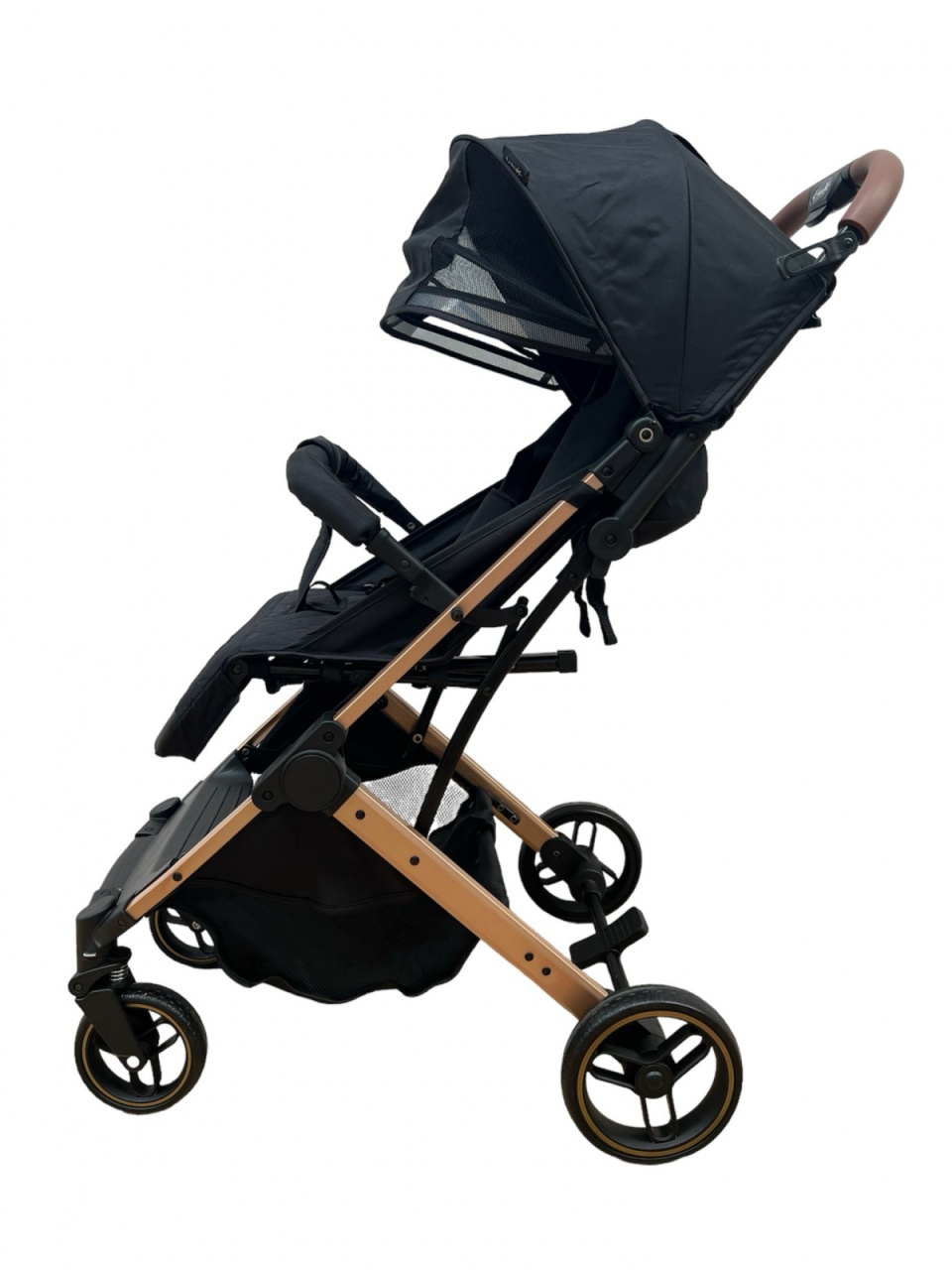 Carucior sport pliabil, tip troller, cu suspensii si husa picioare, C9 negru - 1 | YEO