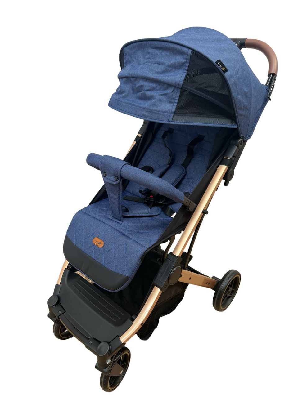 Carucior sport pliabil, tip troller, cu suspensii si husa picioare, C9 Albastru - 3 | YEO