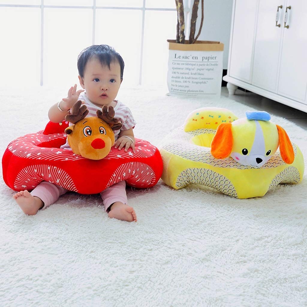 Fotoliu Baby Smile Animalute Invat Sa Stau In Fundulet 45 cm, Renul rosu - 3 | YEO