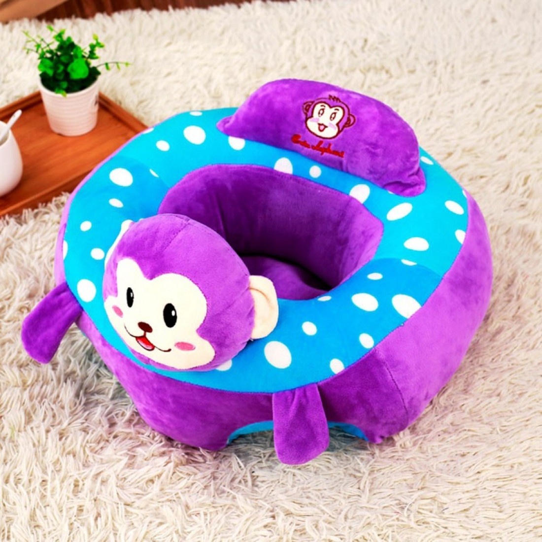 Fotoliu Bebe Maimutica invat sa stau in fundulet, 45 cm, din plus - 2 | YEO