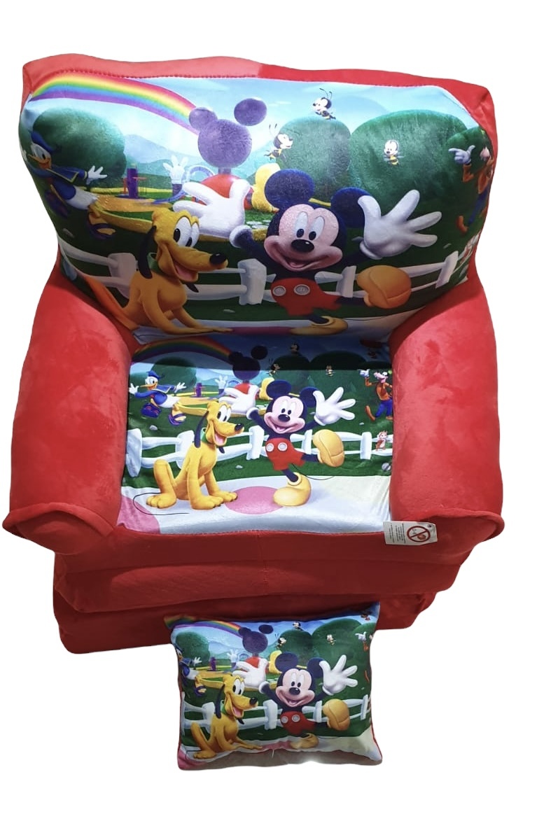 Fotoliu si perna Clubul lui Mickey Mouse, cu 4 placi, Extensibil la 150 cm - 1 | YEO