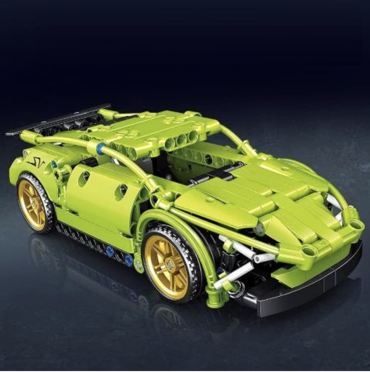 Joc de constructie Masina de curse verde 3822, 248 piese - 2 | YEO