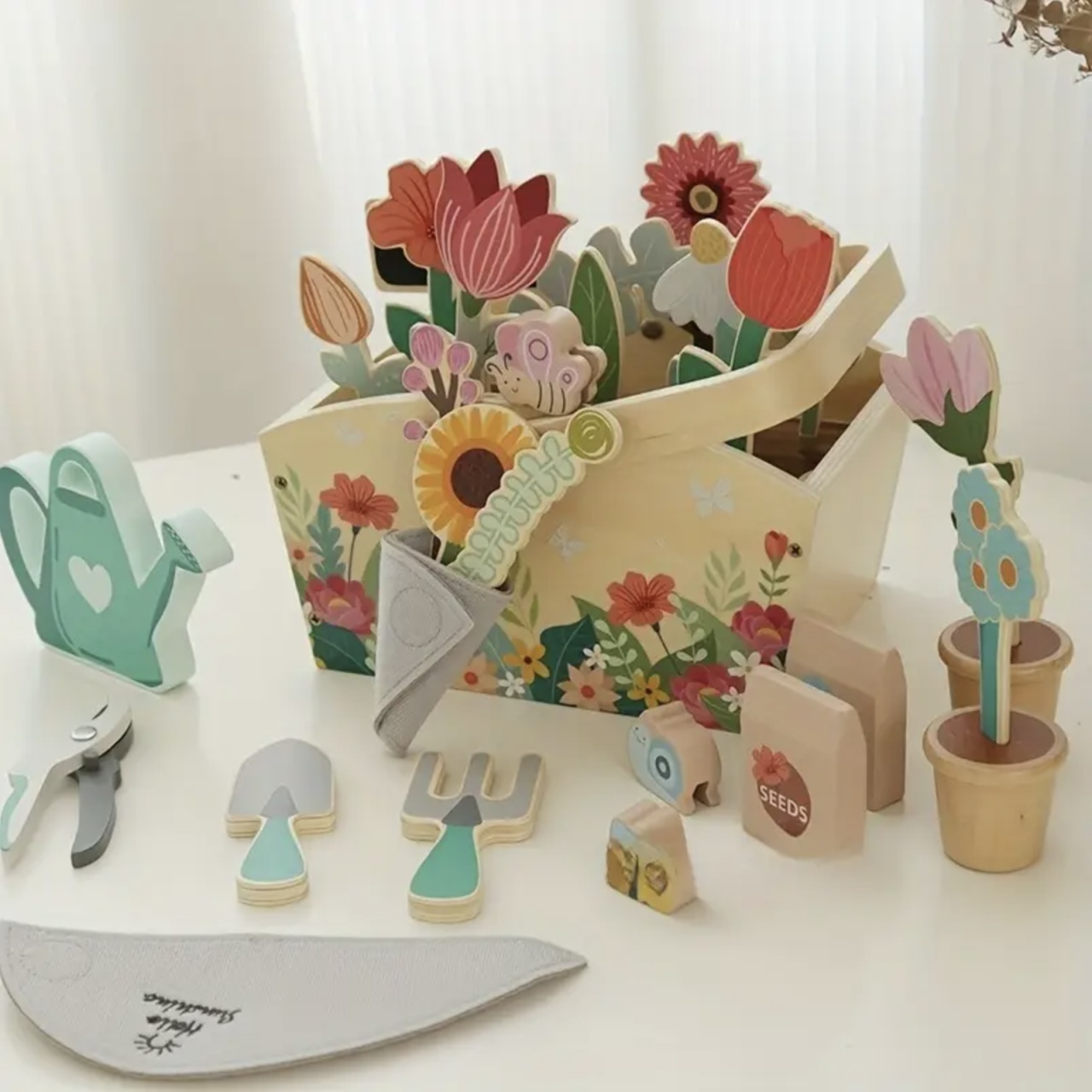 Joc de rol educativ Micul Florar, din lemn - 4 | YEO