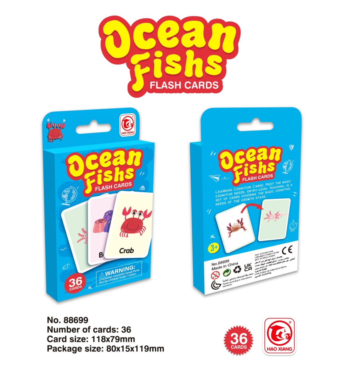Joc educativ 36 de Carduri cognitive - 3 | YEO