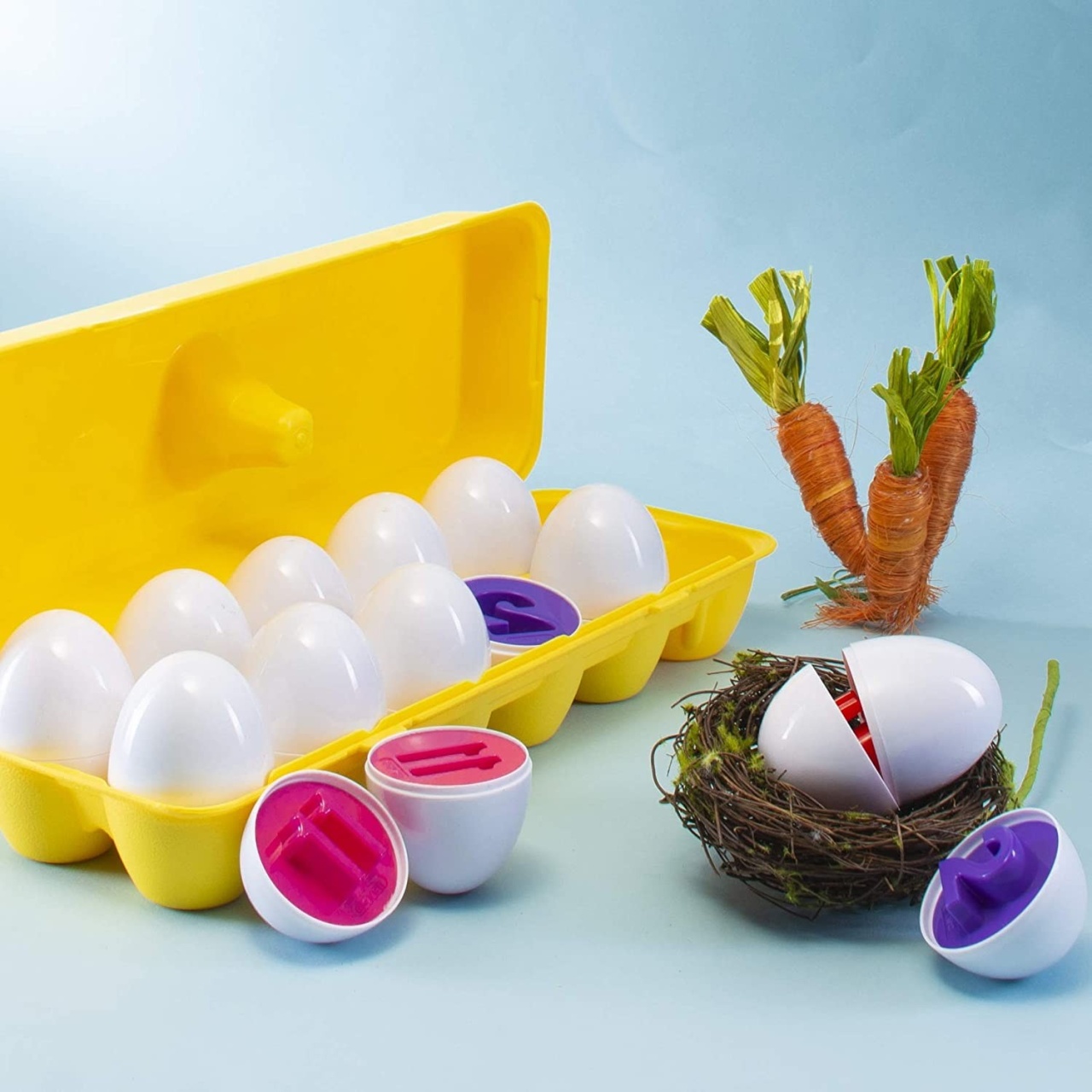 Joc educativ Set 12 oua de potrivit cu cifre - 1 | YEO