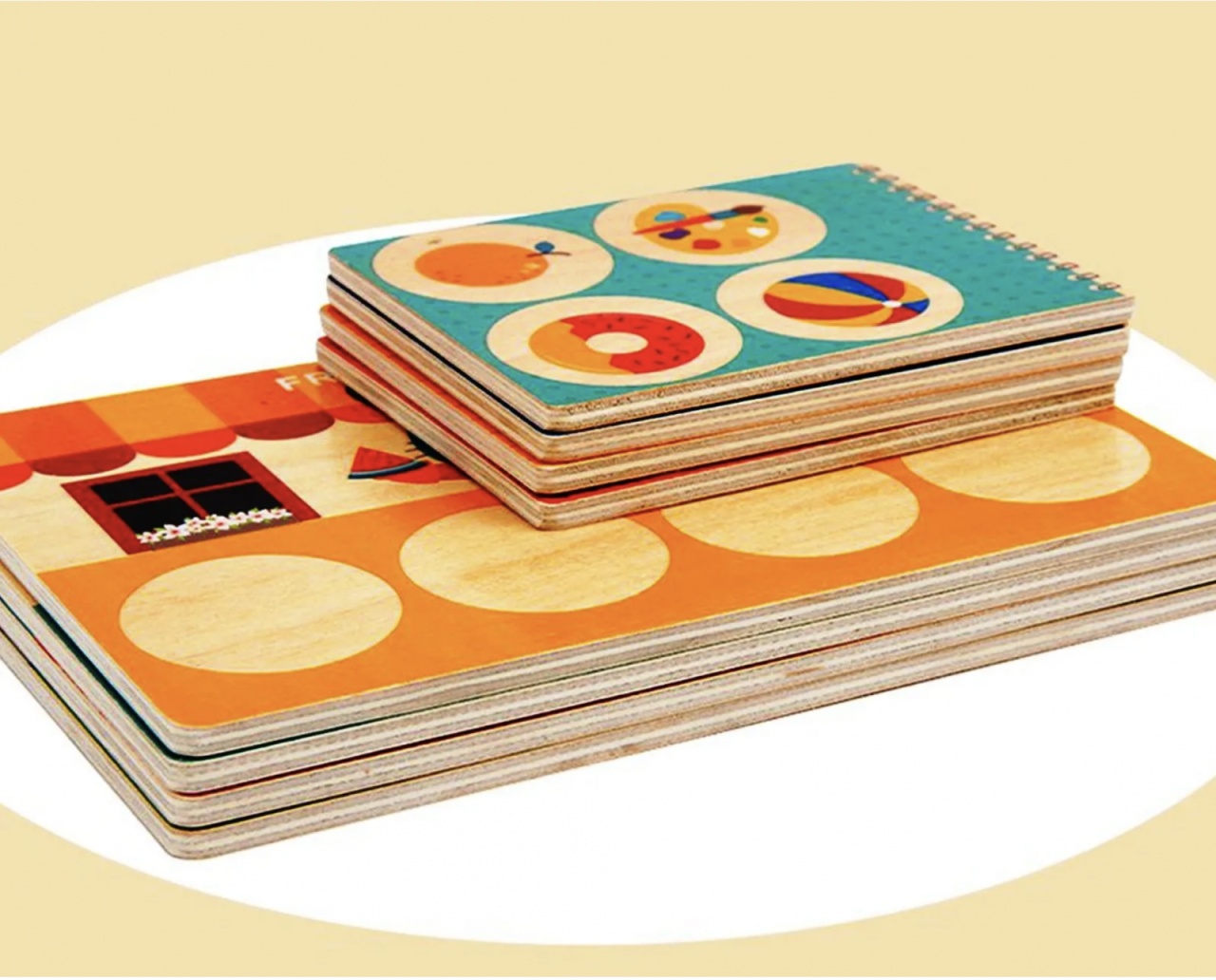 Joc Montessori de asociere si memorie Animal Supermarket, din lemn - 3 | YEO