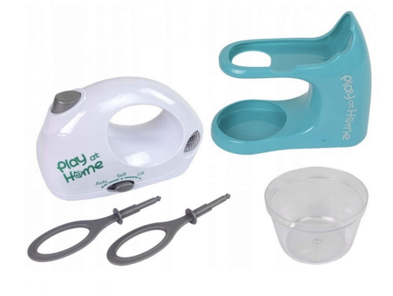 Jucarie Mixer cu accesorii, bol și suport Play at Home, verde - 2 | YEO