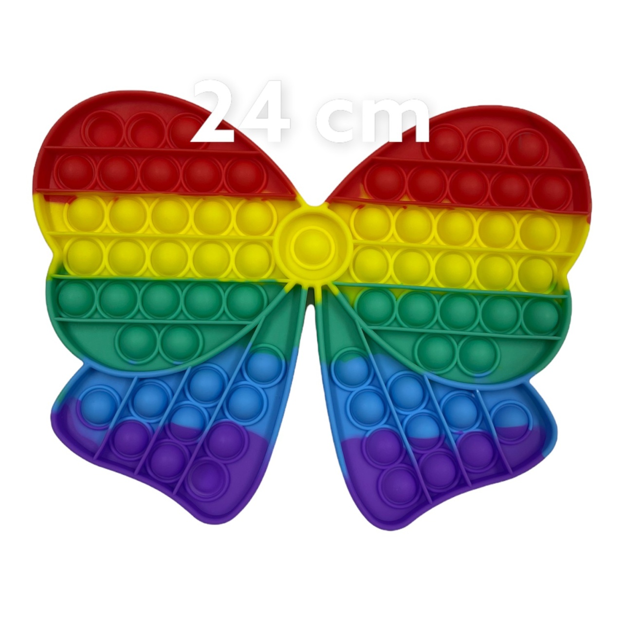 Jucarie POP IT!, antistres, din silicon, FUNDITA Rainbow, 24 cm - 1 | YEO