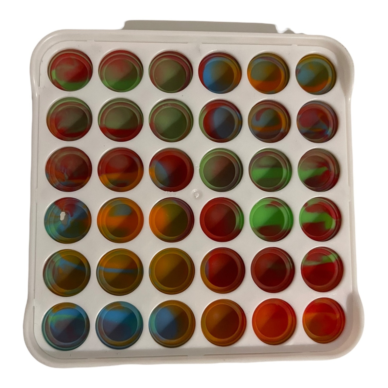 Jucarie POP IT!, Dimple, antistres, din silicon si plastic, PATRAT, 13 cm - 1 | YEO