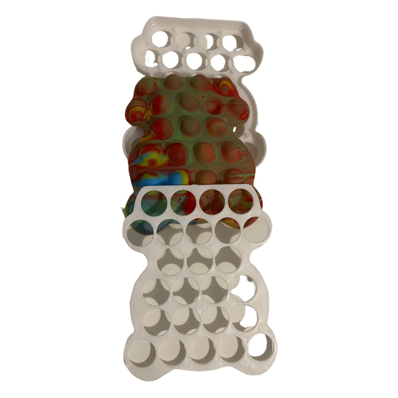 Jucarie POP IT!, Dimple, antistres, din silicon si plastic, URSULET, 14 cm - 2 | YEO