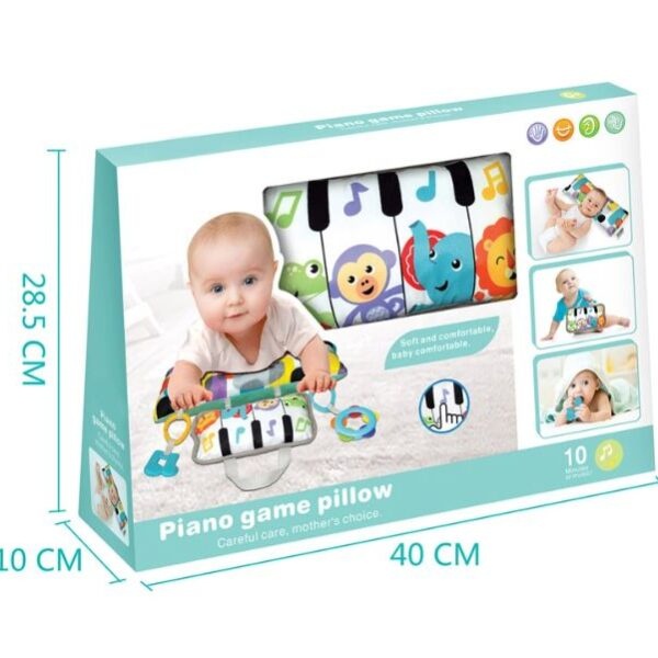 Perna de burtica, pentru bebe, cu pian si jucarii - 4 | YEO