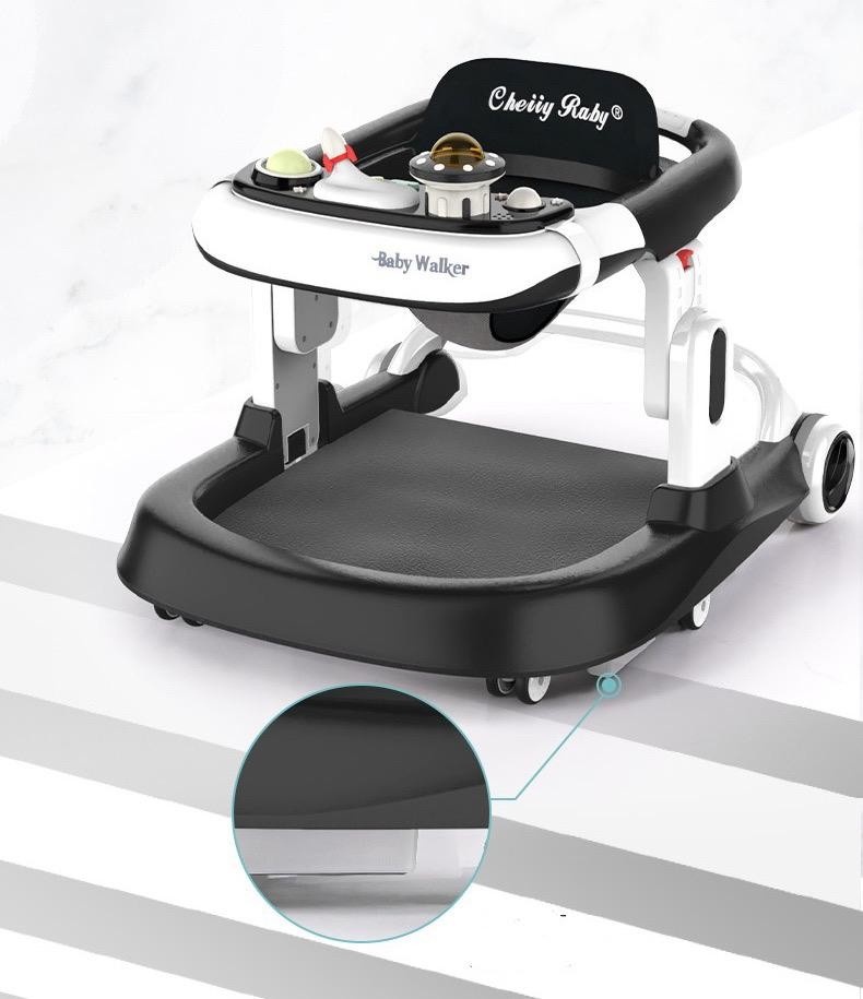 Premergator si Antemergator reglabil pe inaltime, cu roti de silicon, 932, negru - 3 | YEO
