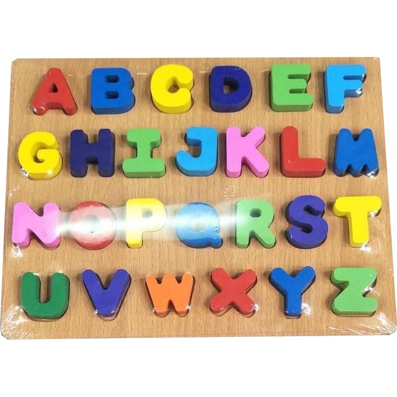 Puzzle Incastru Montessori Cu Litere Mari 3D - 2 | YEO
