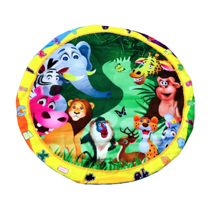 Saltea de joaca pentru bebelusi, animalele din jungla - 1 | YEO