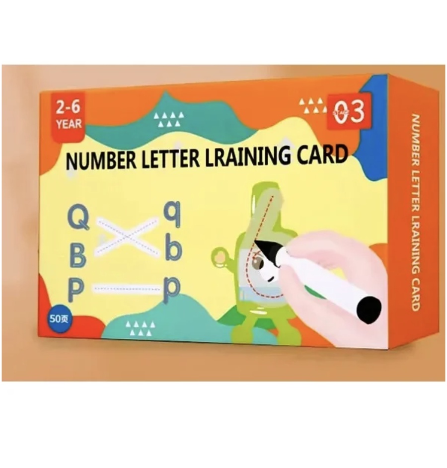 Set 26 cartonase reutilizabile pentru invatat scrierea alfabetului - 2 | YEO
