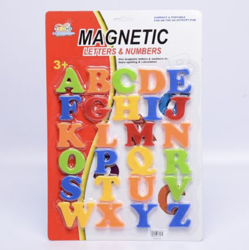 Set 26 litere mari magnetice, din plastic, 3 cm - 1 | YEO