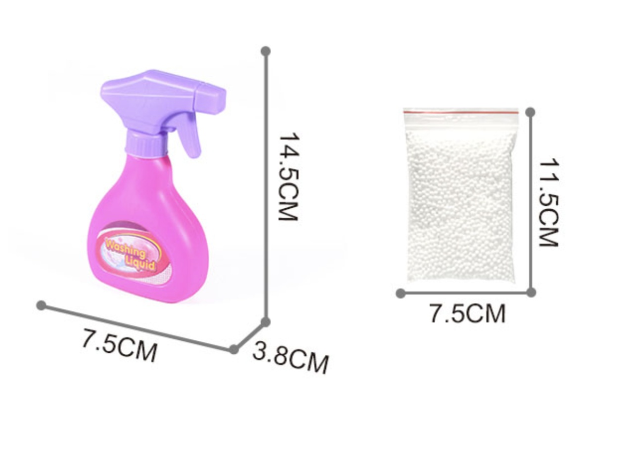 Set Aspirator de jucarie cu pulverizator, roz - 2 | YEO
