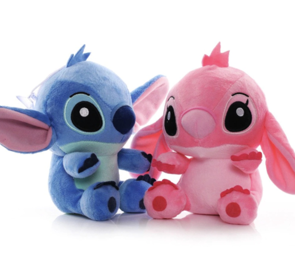 Set doua mascote din plus Stitch si Angel 30 cm