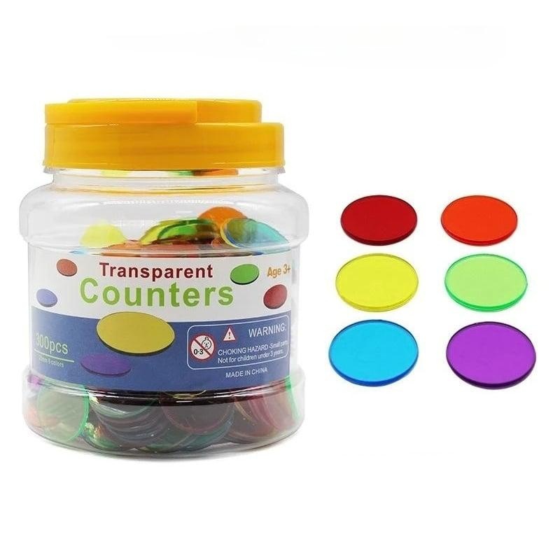 Set la Borcan cu 300 Ceruclete din Plastic – Activități Educative