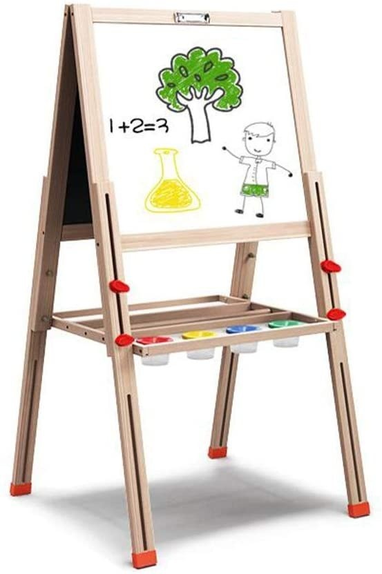 Tabla Jumbo cu Doua Fete, tip sevalet, inaltime reglabila, 148 cm, din lemn
