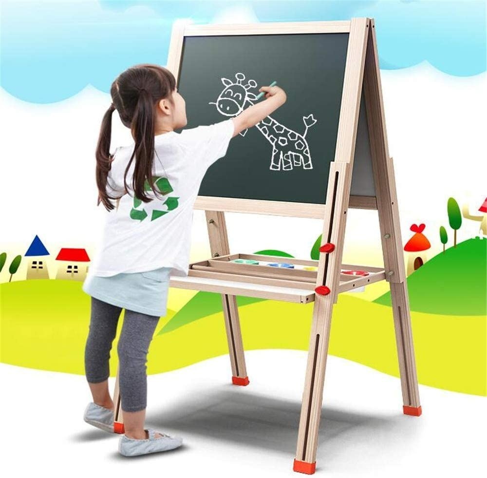 Tabla Jumbo cu Doua Fete, tip sevalet, inaltime reglabila, 148 cm, din lemn - 1 | YEO