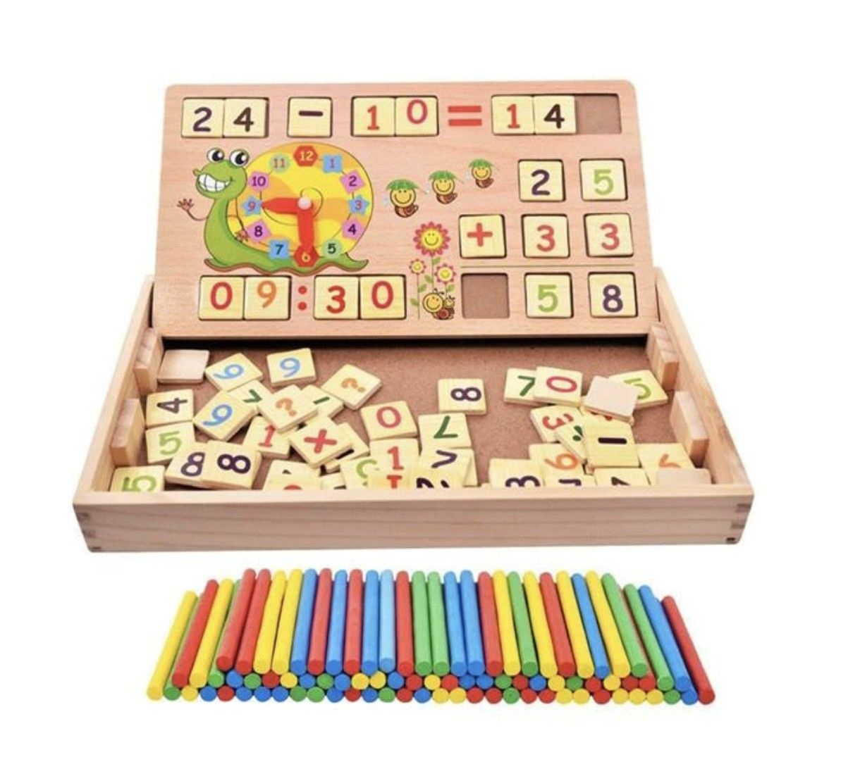 Tabla Multifunctionala De Matematica Din Lemn