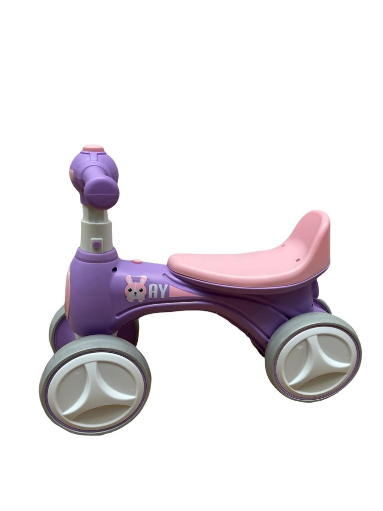 Bicicleta fara pedale pentru copii mici 1-3 ani, cu 4 roti, 211AY roz - 3 | YEO